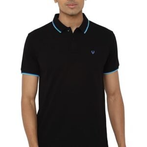 Van Heusen Men's Cotton Solid Regular Fit T-Shirt