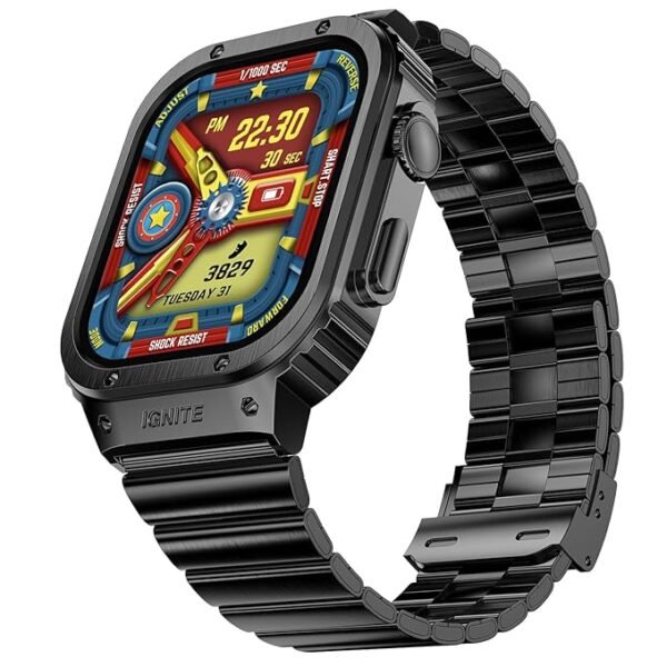 Fire-Boltt Maverick Smartwatch 51.308mm (2.02 inch) IPS Display, Luxury Stainless Steel Look