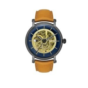 TIMEX Round 44mm Blue Dial Automatic Men Watch